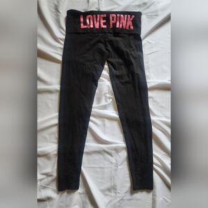 Victoria's Secret Pink Black Leggings